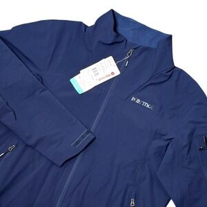 Marmot NWT Alsek Jacket Mens M Navy Water Repellent Breathable Softshell
